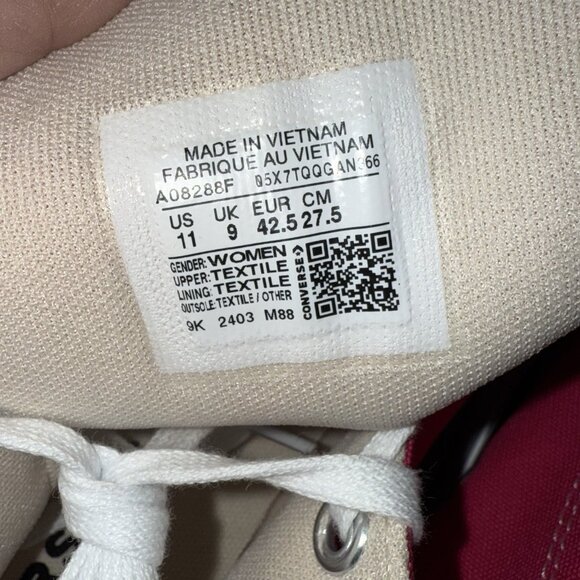 Converse Chuck Taylor All Star Lift Hi Platform A08288F Cerise Pink Women Sz 11 - Picture 6 of 11